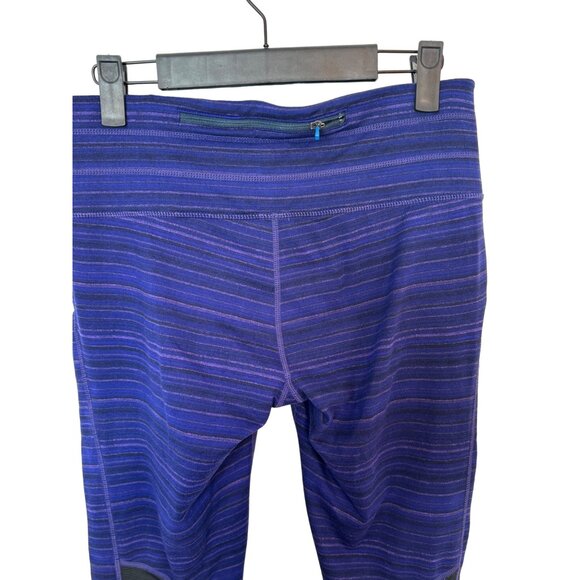 ATHLETA Small Relay Purple Sandstone Tight Leggings Crop Capri Active Stretch - Picture 11 of 11